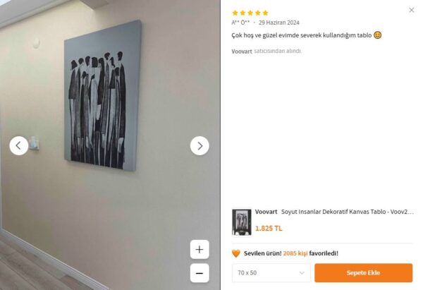 Soyut İnsanlar Dekoratif Kanvas Tablo - VOOV2159