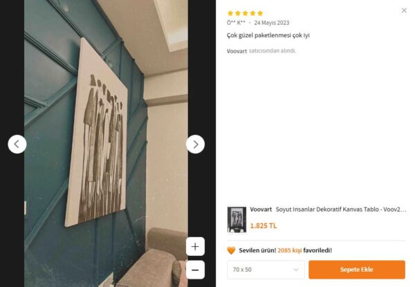 Soyut İnsanlar Dekoratif Kanvas Tablo - VOOV2159