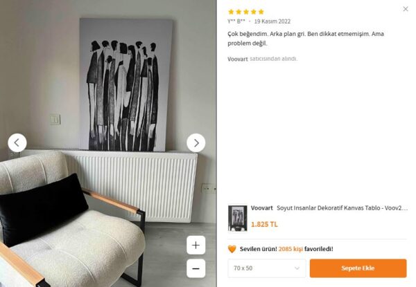 Soyut İnsanlar Dekoratif Kanvas Tablo - VOOV2159