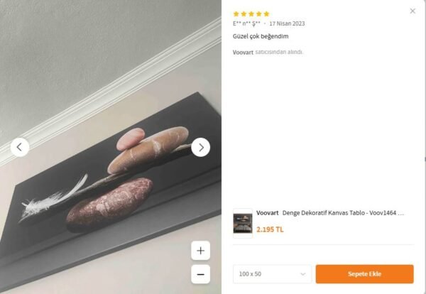 Denge Dekoratif Kanvas Tablo - VOOV1464