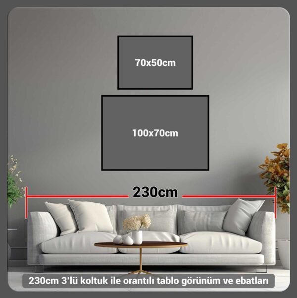 Abstract Art Dekoratif Kanvas Tablo - EC1012