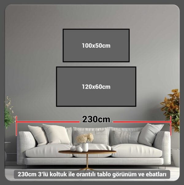 Soyut Gün Batımı Dekoratif Kanvas Tablo -VOOV2655