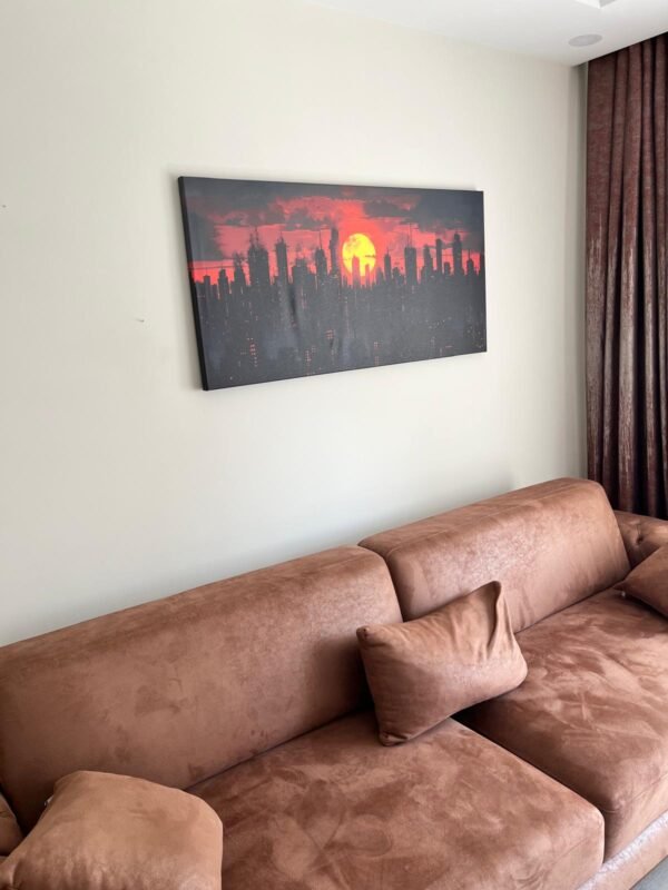 Fantastik Gün Batımı Dekoratif Kanvas Tablo -VOOV2727