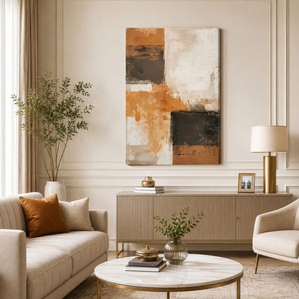 Modern Soyut Dekoratif Kanvas Tablo - VOOV1404