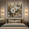 Golden Magnolia Dekoratif Kanvas Tablo - VOOV1447