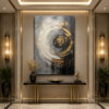 Golden Orbit Dekoratif Kanvas Tablo - VOOV1949