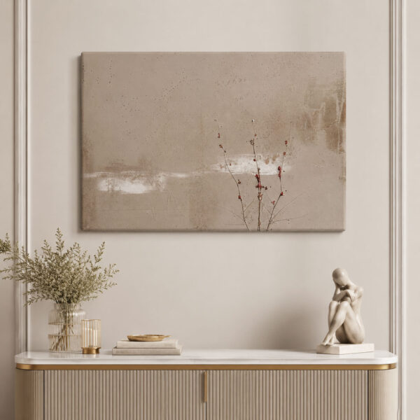 Abstract Beige Art Dekoratif Kanvas Tablo - VOOV2026
