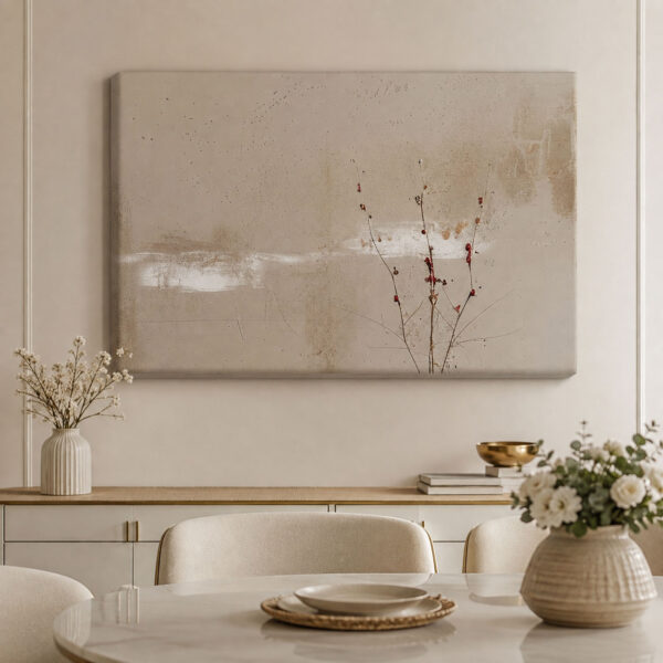 Abstract Beige Art Dekoratif Kanvas Tablo - VOOV2026