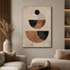 Modern Minimal Denge Dekoratif Soyut Kanvas Tablo - VOOV2433
