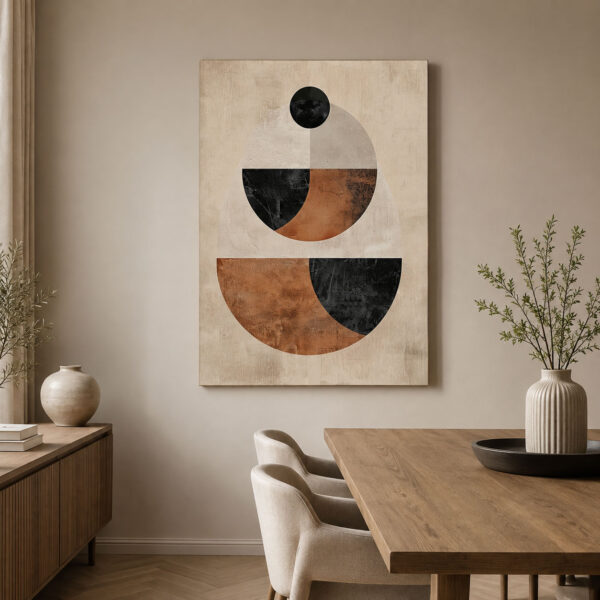 Modern Minimal Denge Dekoratif Soyut Kanvas Tablo - VOOV2433