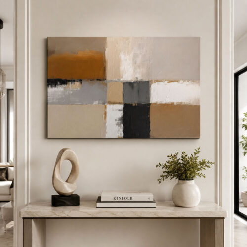 Abstract Art Dekoratif Kanvas Tablo - VOOV2549