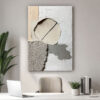 Minimal İzler Dekoratif Soyut Kanvas Tablo - VOOV2659