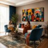 VOOV2731 (3) My Abstract Family Dekoratif Kanvas Tablo -VOOV2731