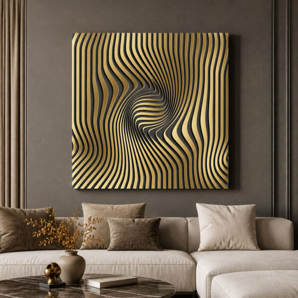 Modern Geometrik Dekoratif Soyut Kanvas Tablo - VOOV3385