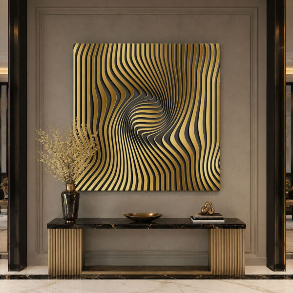 Modern Geometrik Dekoratif Soyut Kanvas Tablo - VOOV3385