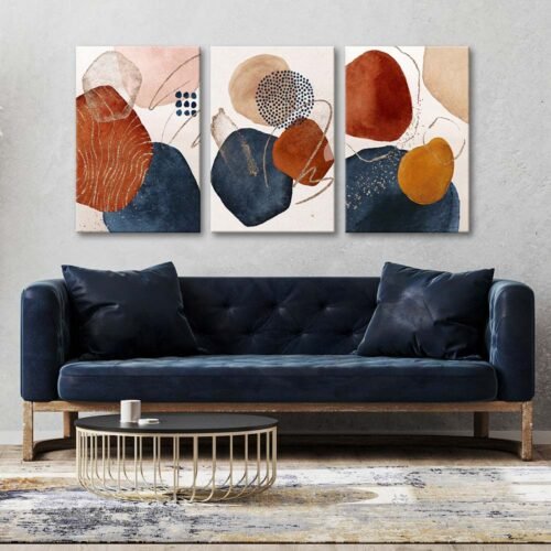 Kanvas Duvar Tablosu 3'lü Canvas Tablo Seti - VOOV4081