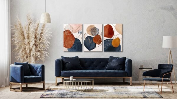 Kanvas Duvar Tablosu 3'lü Canvas Tablo Seti - VOOV4081