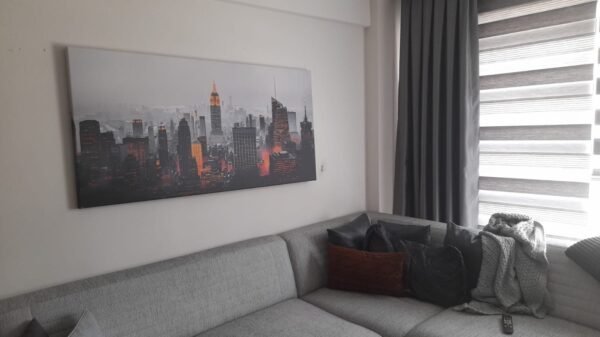 New York Şehir Manzarası Dekoratif Kanvas Tablo -VOOV2660