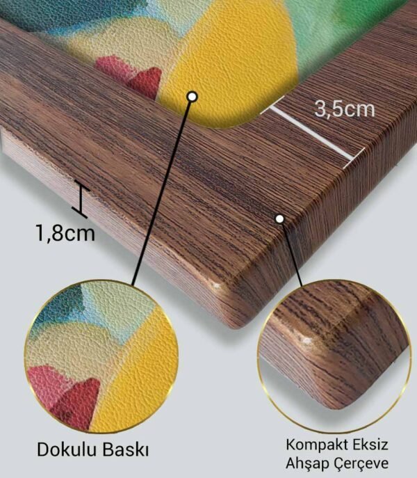 Kompakt Çerçeveli Dekoratif Tablo Seti ( 35x25cm 2 Adet ) - EW1133