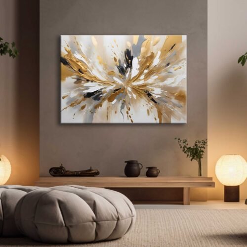 Abstract Art Dekoratif Kanvas Tablo - EC1012