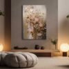 Dekoratif Soyut Çiçekler Kanvas Tablo - EC1014