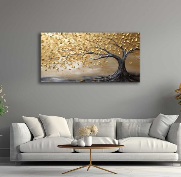 Dekoratif Ağaç Kanvas Tablo - EC1017