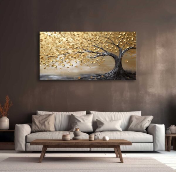 Dekoratif Ağaç Kanvas Tablo - EC1017