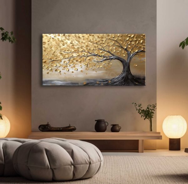 Dekoratif Ağaç Kanvas Tablo - EC1017