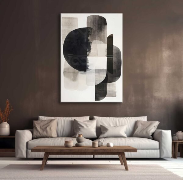 Soyut Tasarım Dekoratif Kanvas Tablo - EC1026
