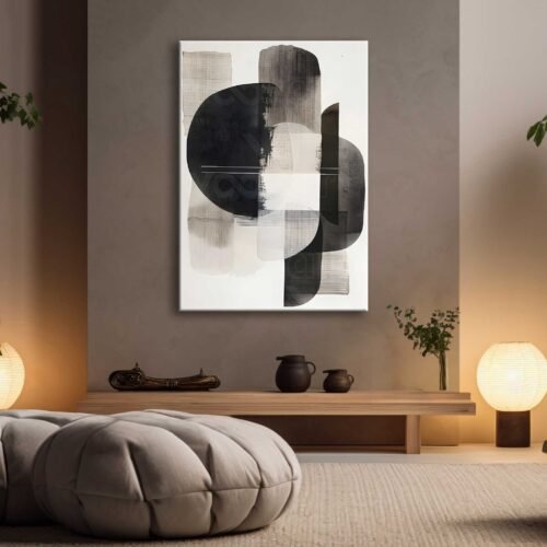 Soyut Tasarım Dekoratif Kanvas Tablo - EC1026