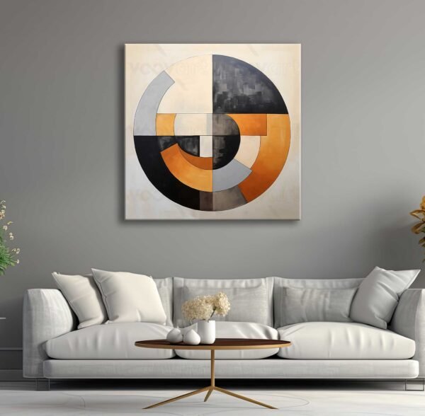 Soyut Dekoratif Kanvas Tablo - EC1028