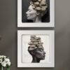 Kompakt Çerçeveli Dekoratif Tablo Seti ( 30x30cm 2 Adet ) - EW1095