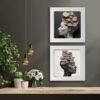 Kompakt Çerçeveli Dekoratif Tablo Seti ( 30x30cm 2 Adet ) - EW1095