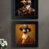Kompakt Çerçeveli Dekoratif Tablo Seti ( 30x30cm 2 Adet ) - EW1106