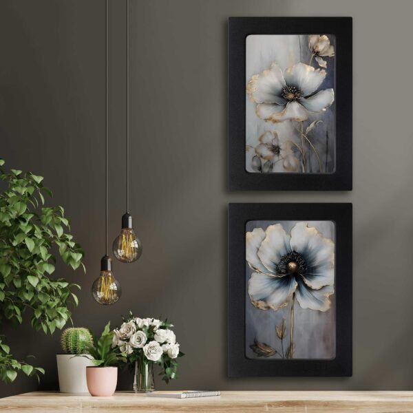 Kompakt Çerçeveli Dekoratif Tablo Seti ( 35x25cm 2 Adet ) - EW1110