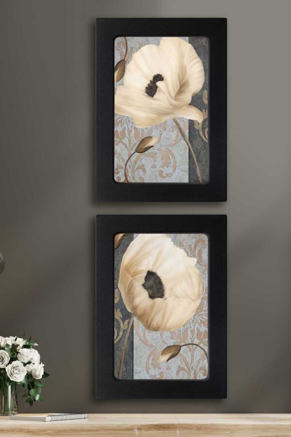 Kompakt Çerçeveli Dekoratif Tablo Seti ( 35x25cm 2 Adet ) - EW1112