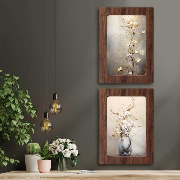 Kompakt Çerçeveli Dekoratif Tablo Seti ( 35x25cm 2 Adet ) - EW1120