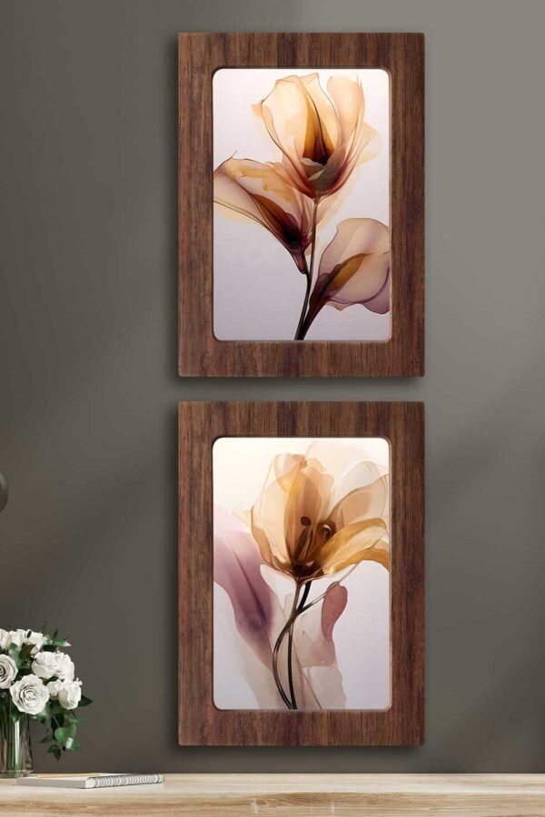 Kompakt Çerçeveli Dekoratif Tablo Seti ( 35x25cm 2 Adet ) - EW1129