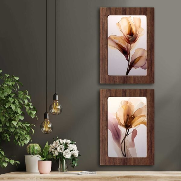 Kompakt Çerçeveli Dekoratif Tablo Seti ( 35x25cm 2 Adet ) - EW1129