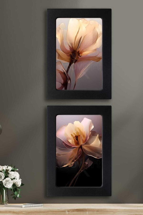 Kompakt Çerçeveli Dekoratif Tablo Seti ( 35x25cm 2 Adet ) - EW1130