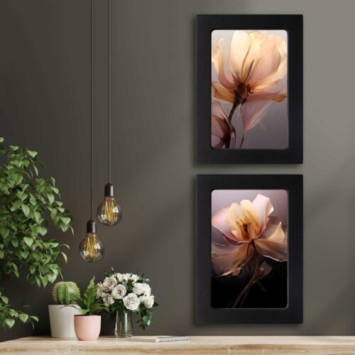 ew1130.jpg Kompakt Çerçeveli Dekoratif Tablo Seti ( 35x25cm 2 Adet ) - EW1130