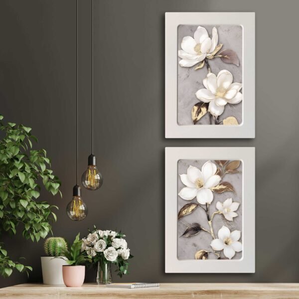 Kompakt Çerçeveli Dekoratif Tablo Seti ( 35x25cm 2 Adet ) - EW1131