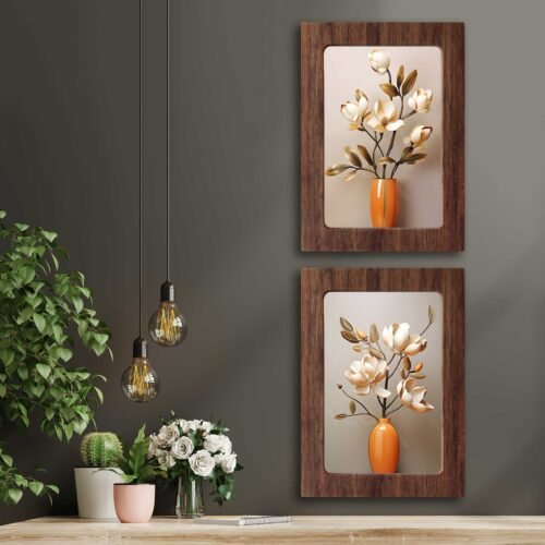 ew1133.jpg Kompakt Çerçeveli Dekoratif Tablo Seti ( 35x25cm 2 Adet ) - EW1133