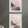 Kompakt Çerçeveli Dekoratif Tablo Seti ( 35x25cm 2 Adet ) - EW1134