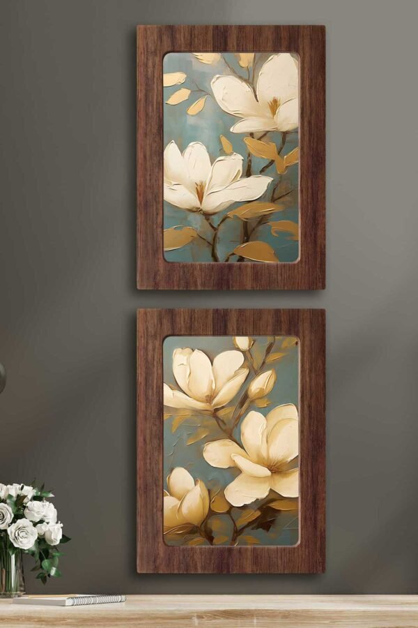 Kompakt Çerçeveli Dekoratif Tablo Seti ( 35x25cm 2 Adet ) - EW1136