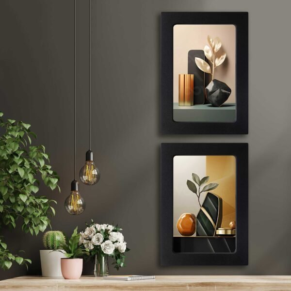 Kompakt Çerçeveli Dekoratif Tablo Seti ( 35x25cm 2 Adet ) - EW1140