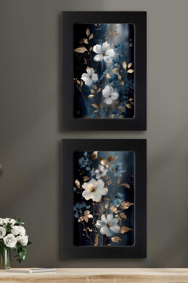 Kompakt Çerçeveli Dekoratif Tablo Seti ( 35x25cm 2 Adet ) - EW1141