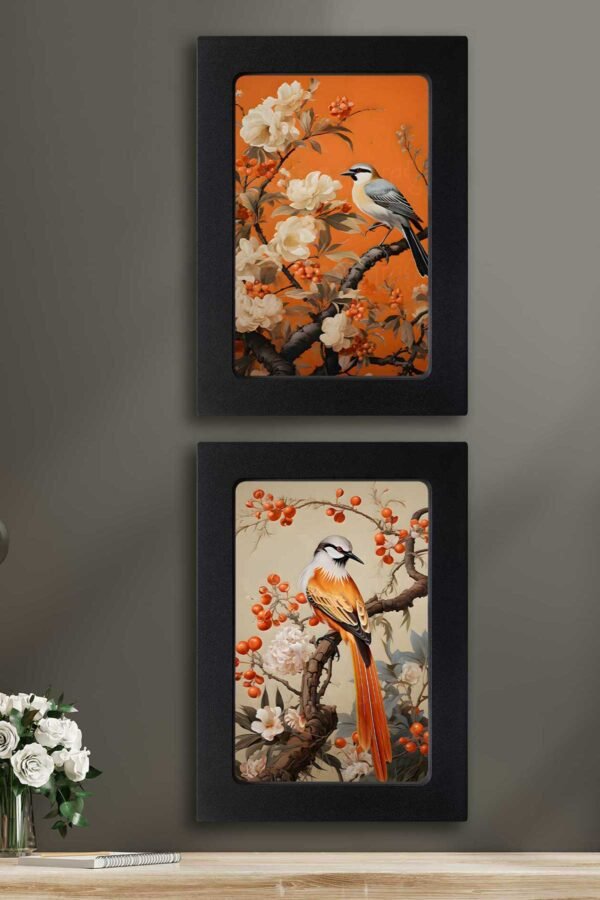 Kompakt Çerçeveli Dekoratif Tablo Seti ( 35x25cm 2 Adet ) - EW1142