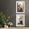 Kompakt Çerçeveli Dekoratif Tablo Seti ( 35x25cm 2 Adet ) - EW1152