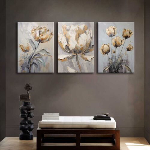 Kanvas Duvar Tablosu 3'lü Canvas Tablo Seti - VOOV4206